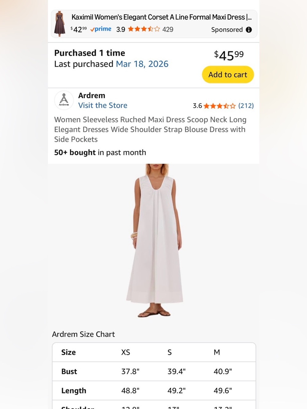 White 100% Cotton maxi dress - Picture 2 of 9